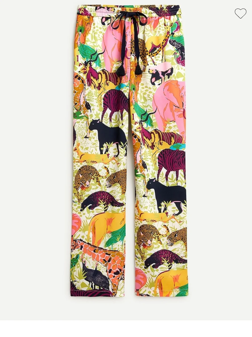 J. Crew Ratti Safari Pants Jungle Critters